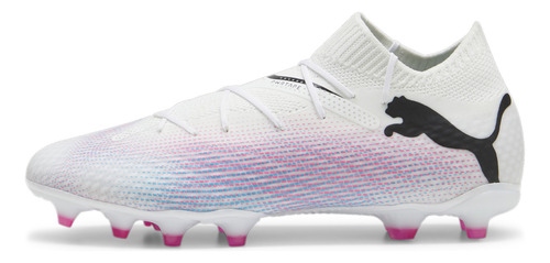 Chuteira De Campo Future 7 Pro Puma Chuteira De Campo Cor Puma White-puma Black-poison Pink Tamanho 42 Br