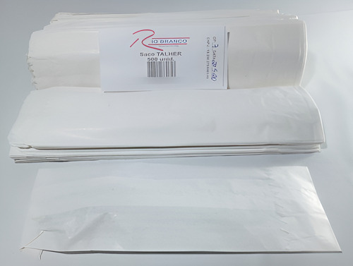 Saco De Papel Para Talher 7x25 Kit C/ 1.000 Und 2 Pct C 500