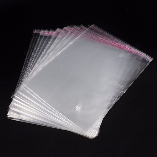 Bolsa Autoadhesiva Transparente  Celofan 20x10 Cm  Paq 100 
