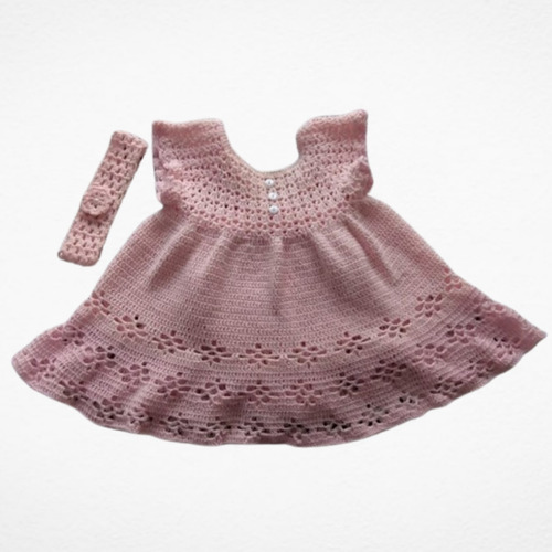 Vestido Para Bebé Tejido Crochet