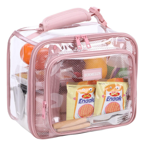 Bormelun ® Bolsas De Almuerzo Grandes Transparentes De Color