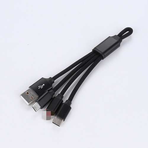Cable De Datos Tres En Uno Keychain Cable De Carga De Tres C