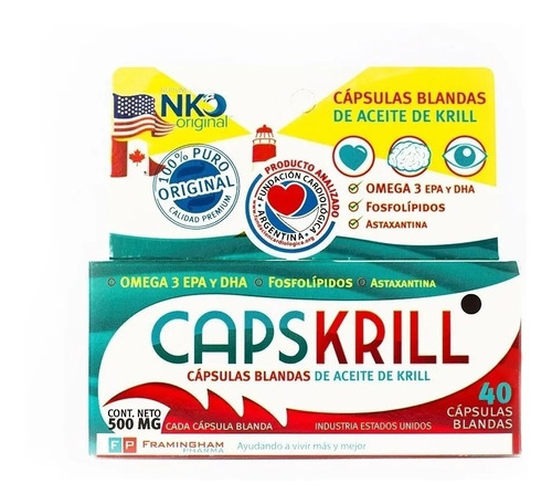 Capskrill Aceite De Krill Omega3 Capsulas Blandas. Oferta