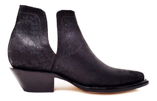 Imagen 2 de 4 de Zapato Tipo Botín Descubierto Para Dama En Fina Piel Vacuno