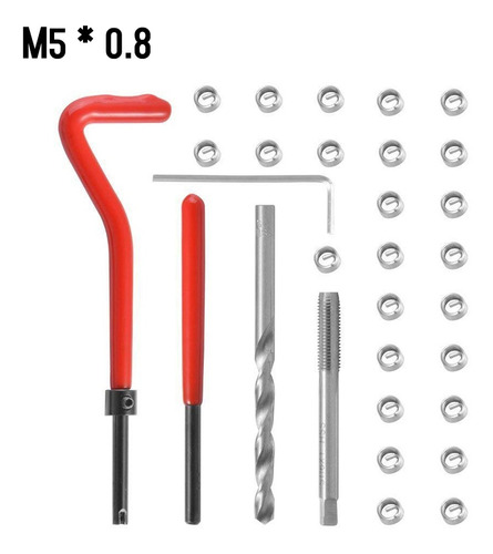 Kit De 30 Piezas Para Reparación De Roscas Métricas M5 M6 M8