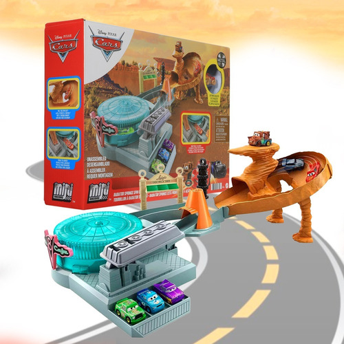Pista Mini Racers Disney Pixar Cars True Metal Mattel Color Radiador Springs / Rayo Mcqueen