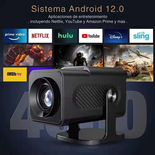 Proyector Mini Hcs350 Pro-gaming Wifi Android 12 Bt5.0