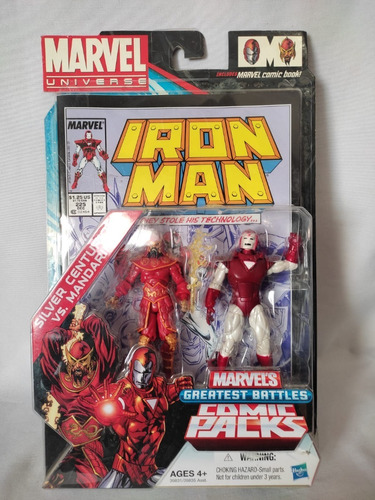 Silver Centurion Vs Mandarin Iron Man Marvel Universe Hasbro