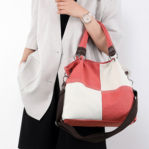 Bolso De Hombro Vintage Collision Patchwork Color