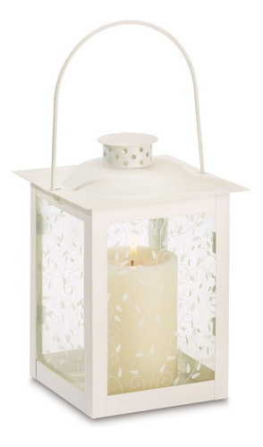 Gifts  Decor  Vela Portavelas De Cristal   Farol Blanco...