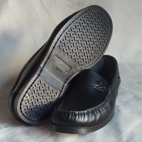 Zapatos Colegial 10 New Negro Para Niño Y Niña Croydon