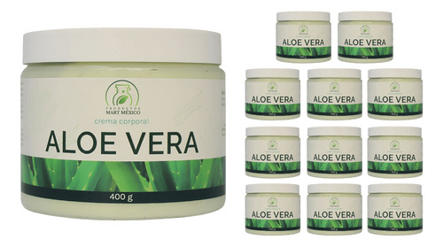 Crema Facial De Aloe Vera Regeneradora (400g) 12 Pack