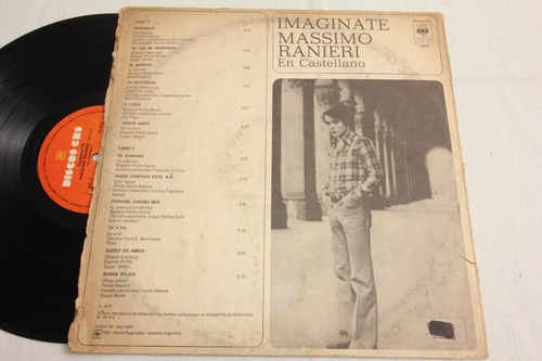 Vinilo Massimo Ranieri Imagínate En Castellano 1974 (Usado)