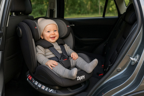 Cadeira P/ Carro Spine Grey 360º C/isofix 0-36kg Zippy
