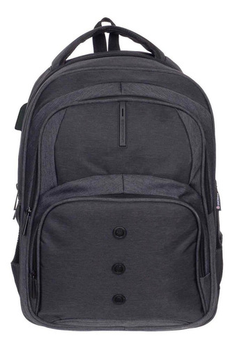 Imagen 6 de 6 de Mochila Reforzada Porta Notebook 17 Unicross Con Usb