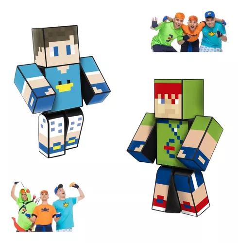 Boneco Minecraft Familia Arqueira Beto Gamer 25cm r