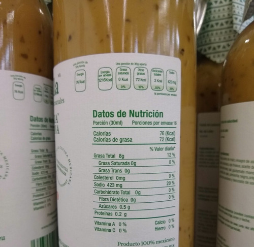 Imagen 6 de 6 de Gavilla Aderezo Casa Mostaza Pimienta Negra Orégano 500 Ml