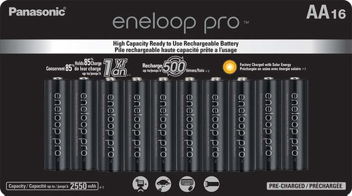 16 Baterias Eneloop Pro Aa 2550mah Bk-3hcca16fa Origen Japon