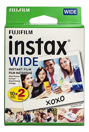 Fujifilm Instax Wide - Película Instantánea, Color Blanco