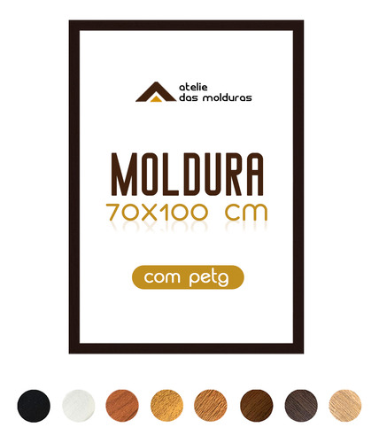 Moldura 70 X 100 Cm Para Quadro Pôster Arte Painel Sem Petg