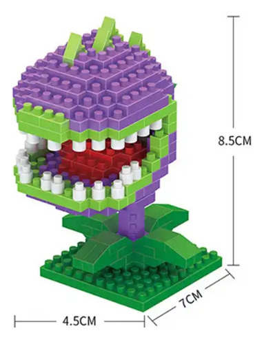 Figuras Plantas Vs Zombie Armables Tipo Lego