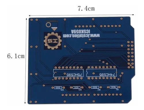 Cubo De Led 4x4x4 Vermelho Para Arduino Kit Completo Diy