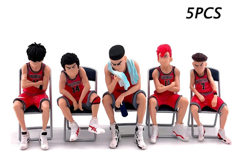 Figura Slam Dunk 5 Piezas Hanamichi Sakuragi Rukawa Kaade