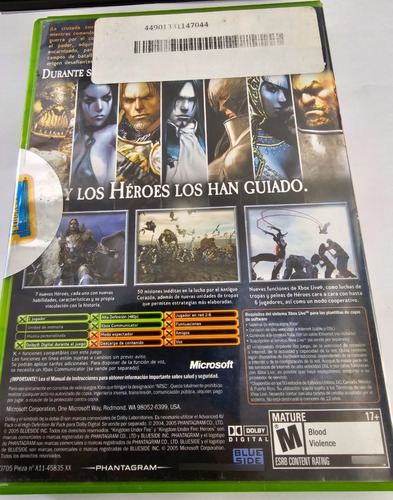 Kingdom Under Fire Heroes Seminuevo Para Xbox Buen Estado (Usado)