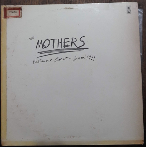 Lp Vinil (vg) The Mothers Fillmore East June 1971 Ed Br 1971