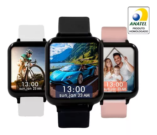 Smart Watch B57 Relógio Inteligente App Hero Band - Preto