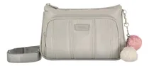 Comprar Cartera Bandolera De Mujer Totto Ajustable Crossbody Casual Acabado De Los Herrajes Níquel Color Multicolor2 Correa De Hombro Gris Diseño De La Tela Lisa