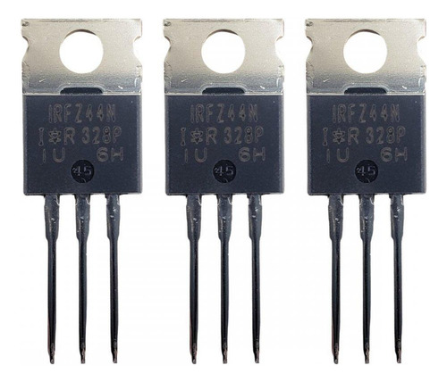 Kit 3 Unidades Transistor Irfz44n 55v 49a Ior