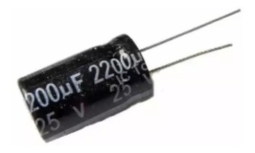 Capacitor Electrolitico 2200uf 25v X10uni(2200uf)usd2.50