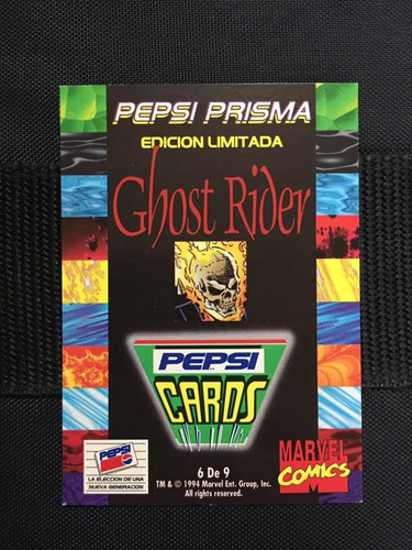 Tarjeta Pepsi Cards 1994 Marvel Prisma #6 De 9 Ghost Rider | MercadoLibre