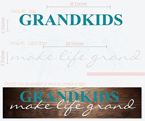 Grandkids Make Life Grand Wall Letters Vinilo Calcomanã...