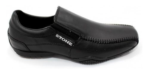 Zapatillas De Cuero Stone Slack Negro Wales Deportes