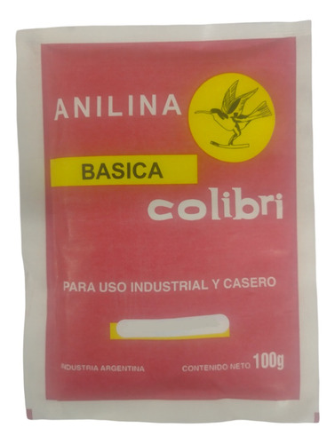 Anilina Basica Colibri X 100 Grs Rhodamina (rosa)