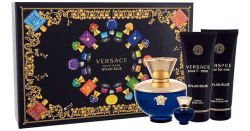 Versace Pour Femme Dylan Blue 4 Pcs Set