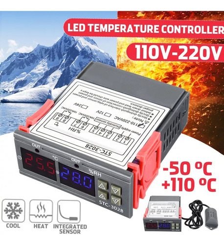 Regulador De Controlador De Temperatura Y Humedad De La Pant