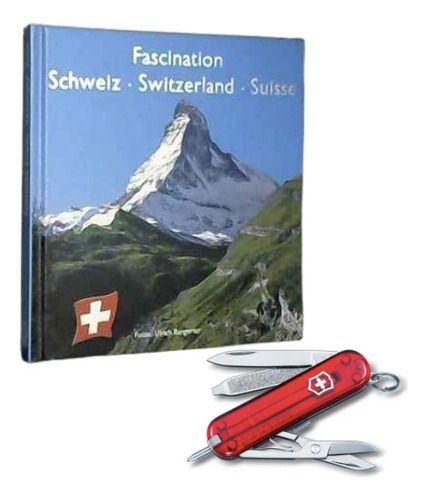 Libro Fascination Schweiz + Navaja Victorinox Signature Roja Color Rojo
