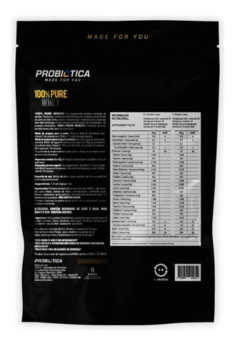 100% Pure Whey Refil Probiótica 900g - Iogurte C/ Coco Iorgute Com Coco