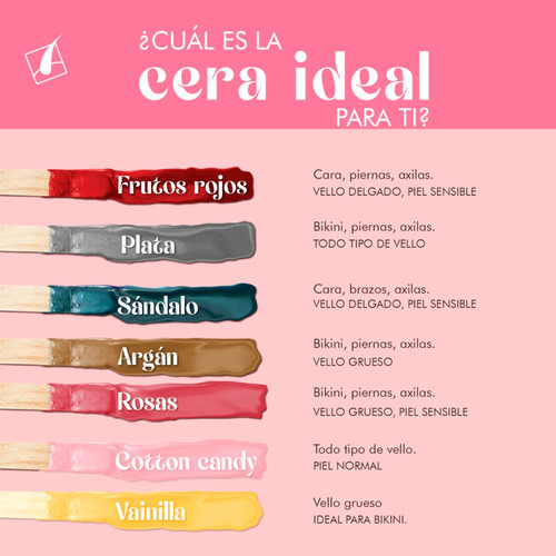 Cera Española Vainilla 250g Depilación Piel Sensible Baykini