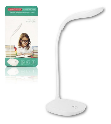 Lampara Recargable Flexible Escritorio Velador Led Usb Touch