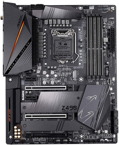 Placa-mãe Gigabyte Z490 Pro Ax 1200 Ddr4 Wifi C preta