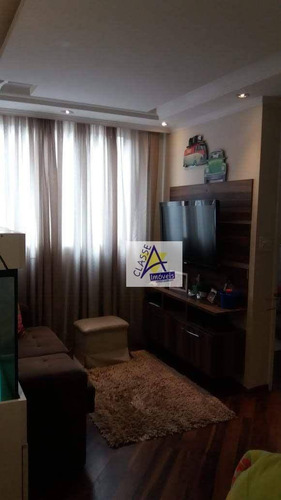 Imagem 1 de 12 de Apartamento Com 2 Dormitórios Para Alugar, 48 M² Por R$ 1.500,00/mês - Parque São Vicente - Mauá/sp - Ap0742