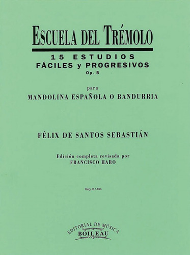 Libro Escuela Del Trémolo, Mand.,band,laúd.