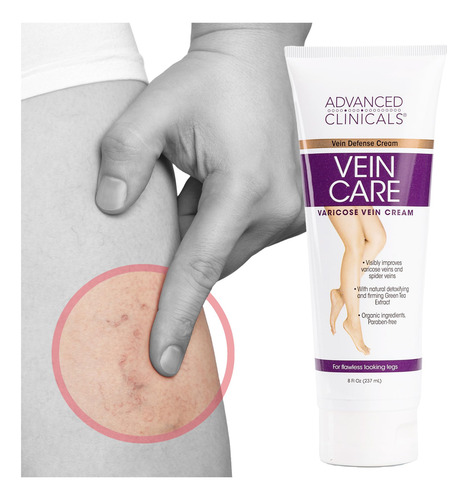 Crema Para Varices Advanced Clinicals 240 Ml Con Colágeno