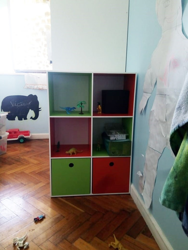 Mueble Organizador De Juguetes Con 2 Cajones De Apoyo