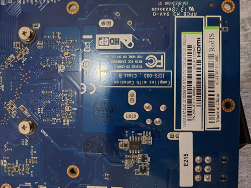Placa De Video Amd Vapor X R7 250x 1 Gb Para Repuesto (Usado)