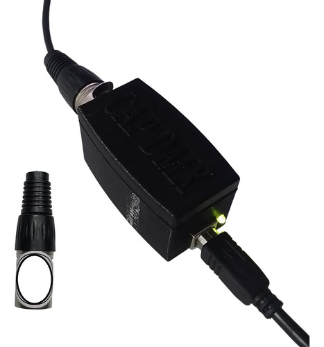Combo Interface Usb Dmx 512 Negro + Terminador Dmx 120